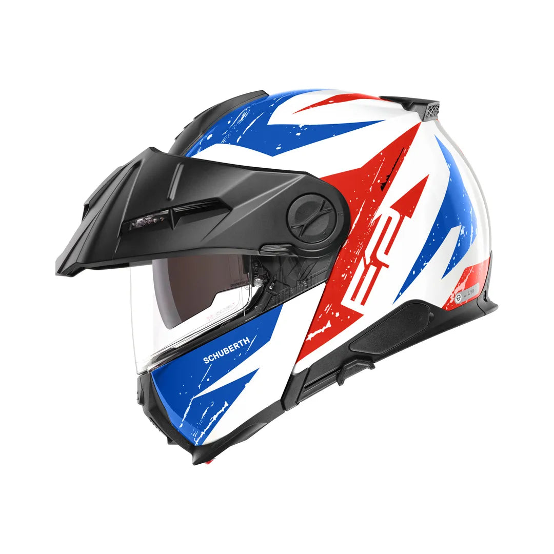 Schuberth Öppningsbar Mc-Hjälm E2 Explorer Blå /Röd