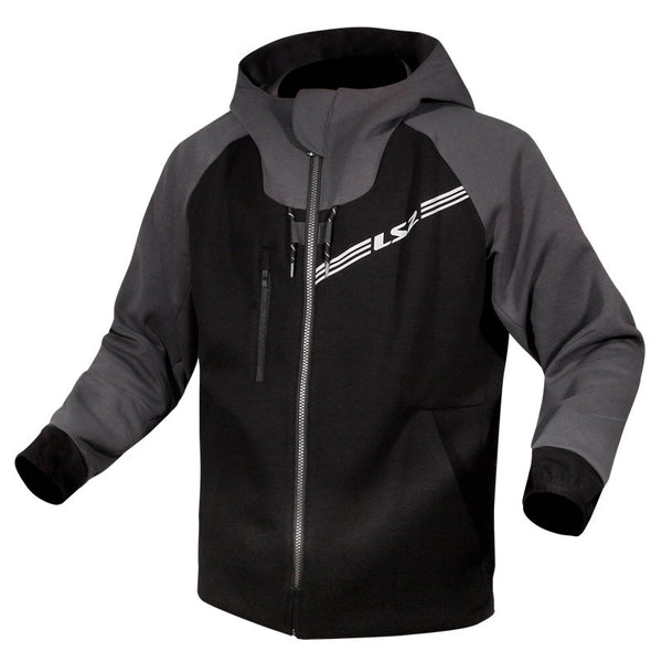LS2 Textil Mc-Hoodie Throttle Svart /Mörkgrå