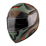 MT Helmet's openable MC helmet atom Camo Gold