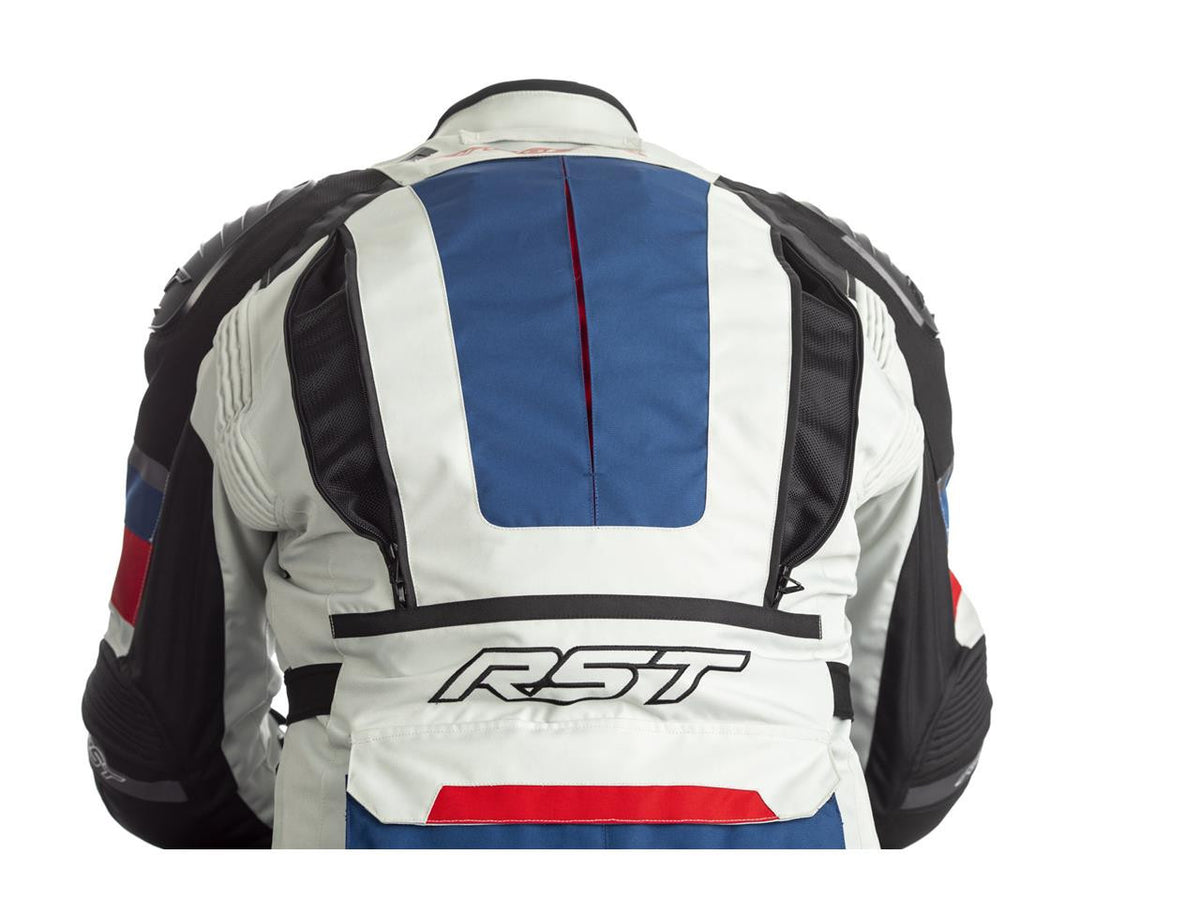 RST Airbag Textile Motorcycle Jacket Adventure-X Blue / Red 