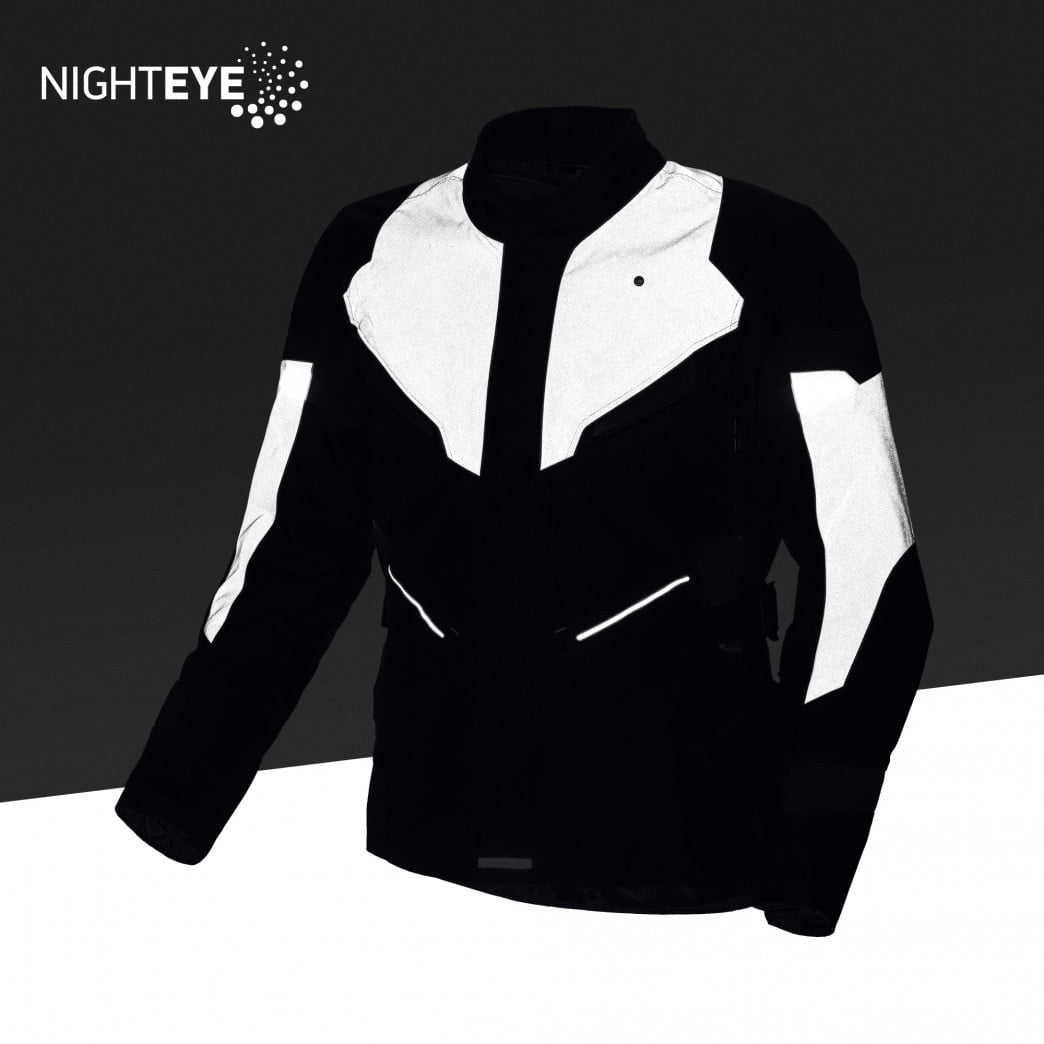 Macna Textile MC jacket Sonar Night Eye Black /Flu