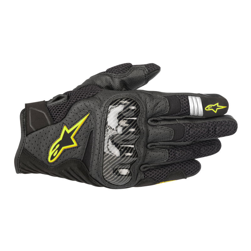 Alpinestars Mc-Handskar SMX-1 AIR V2 Svart /Flu