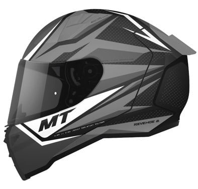 MT Helmets Integral Mc-Hjälm Revenge 2 Kley Pearl White