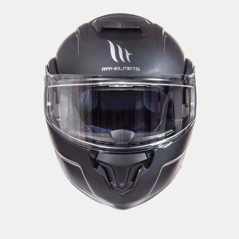 MT Helmets Öppningsbar Mc-Hjälm Atom Matt Svart