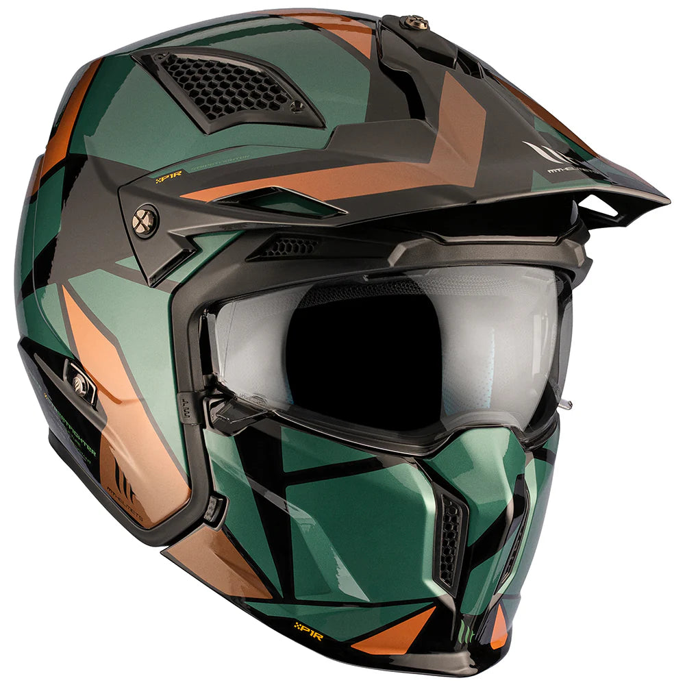 MT Helmets Öppen Mc-Hjälm Streetfighter SV S P1R Green