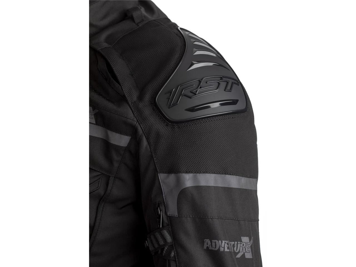 RST Airbag Textil Mc-Jacka Adventure-X Svart