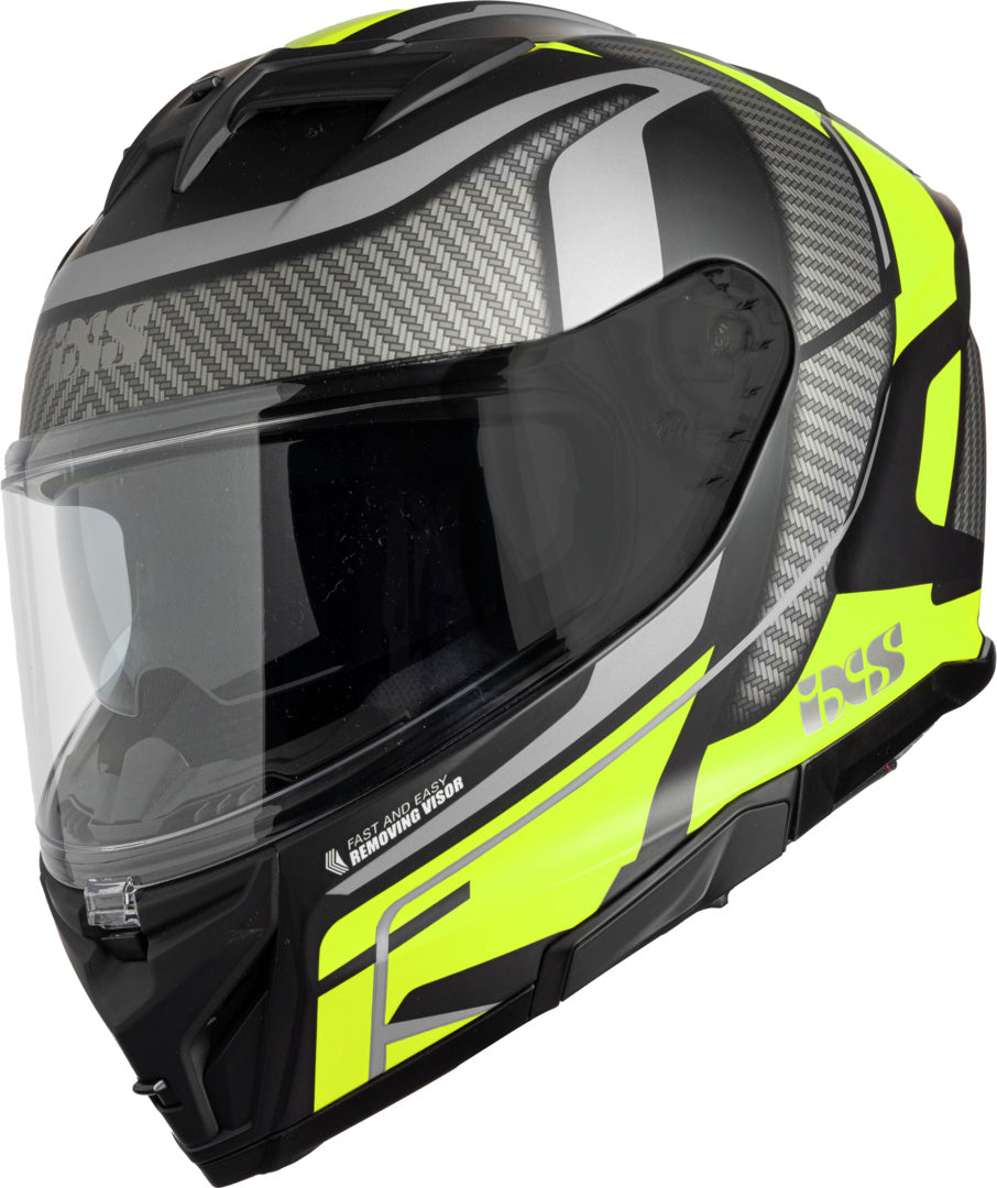 iXS Integral Mc-Hjälm 912 SV 2.0 Blade Svart /Flu