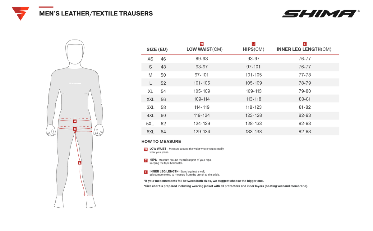 Shima Textil Mc-Byxor Hero 2.0 Svart