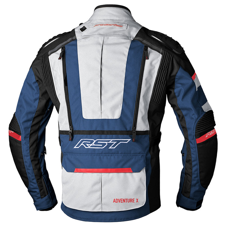 RST Textil Mc-Jacka Adventure-X Grå /Röd /Blå